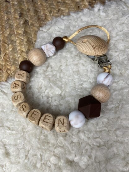 Speenkoord Marble Chocolat - Afbeelding 4