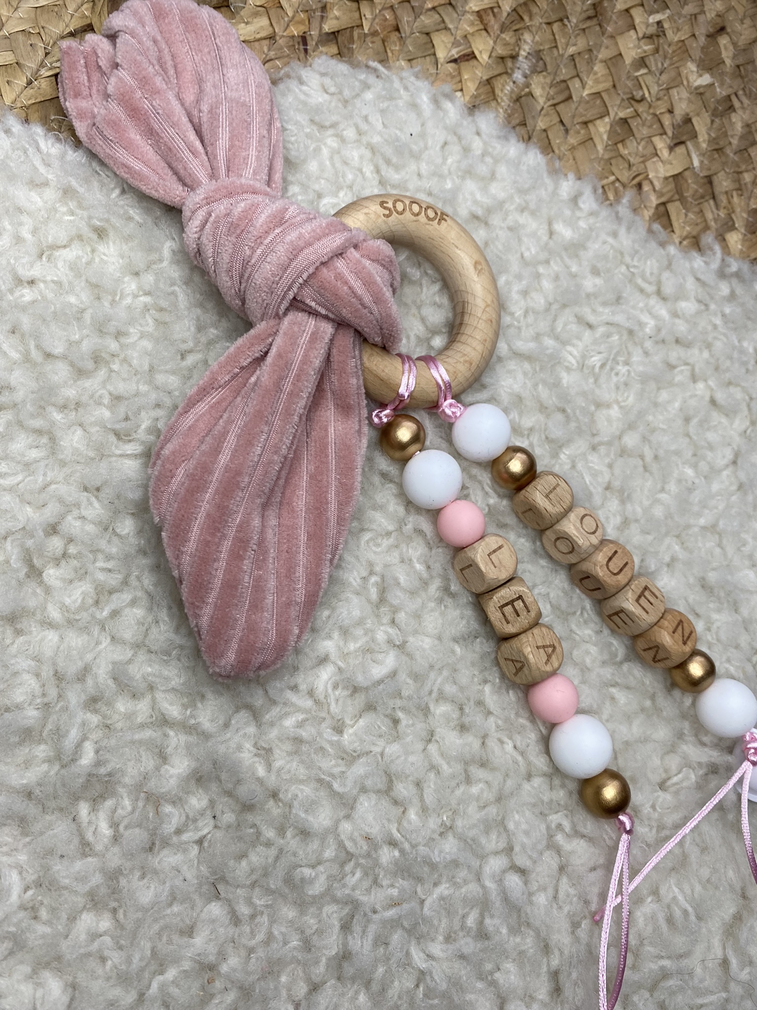 Bijtring met naam Rib - Meer Kleuren - Afbeelding 9