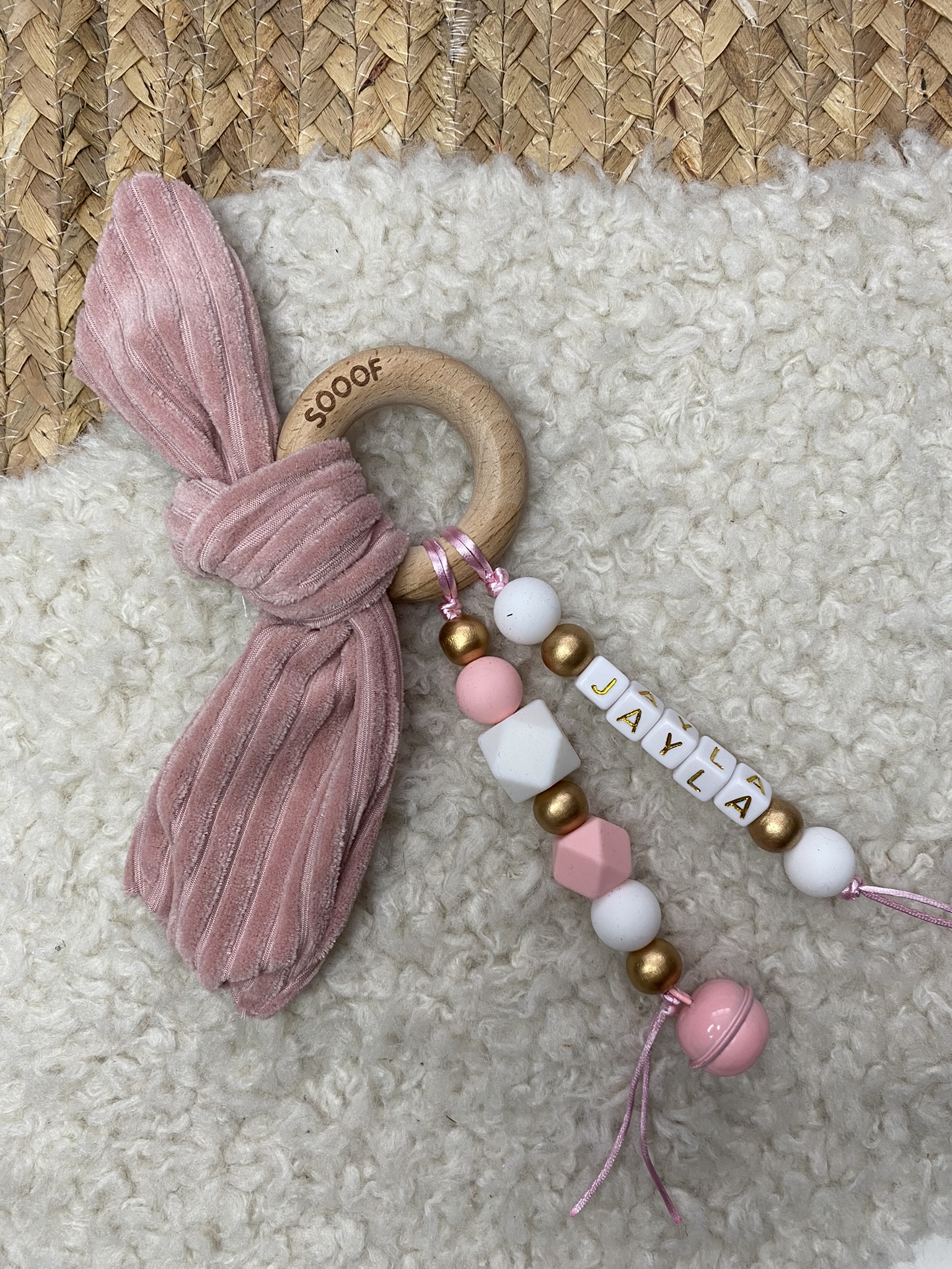 Bijtring met naam Rib - Meer Kleuren - Afbeelding 8