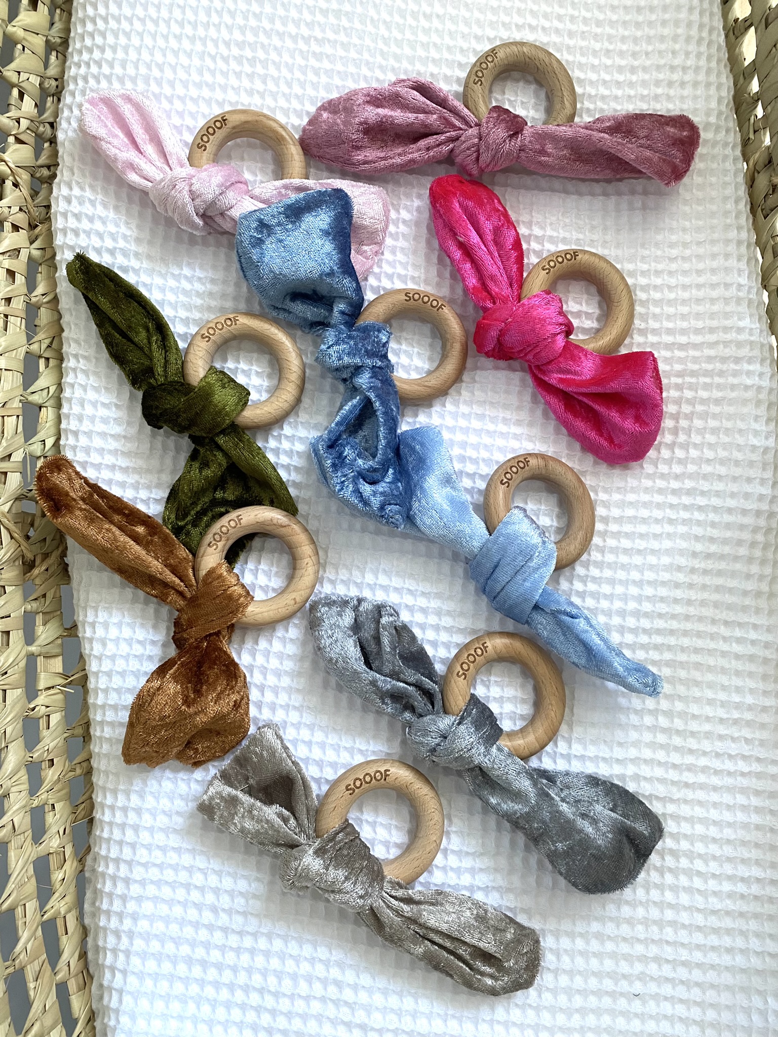 Bijtring met naam Velvet - Meer Kleuren - Afbeelding 2