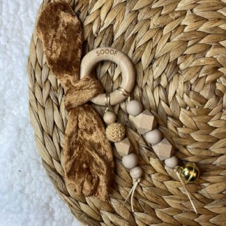 Bijtring met naam Velvet - Meer Kleuren